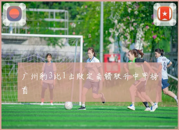 广州豹3比1击败定南赣联升中甲榜首